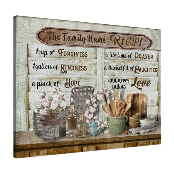 Personalized Canvas Prints Custom Name - Home Kitchenware Dem Canvas