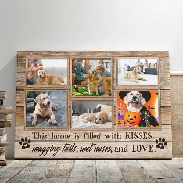 Personalized Canvas Prints, Custom Photo Collage, Dog Lover Gifts, Pet Gift Dem Canvas