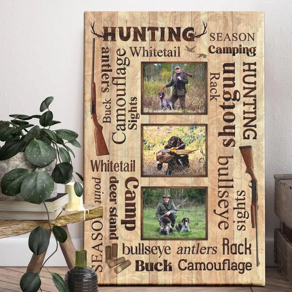 Personalized Canvas Prints, Custom Photo, Best Deer Hunter Gifts, Hunting Gifts, Gifts For Husband, For Dad, For Boyfriend Dem Canvas