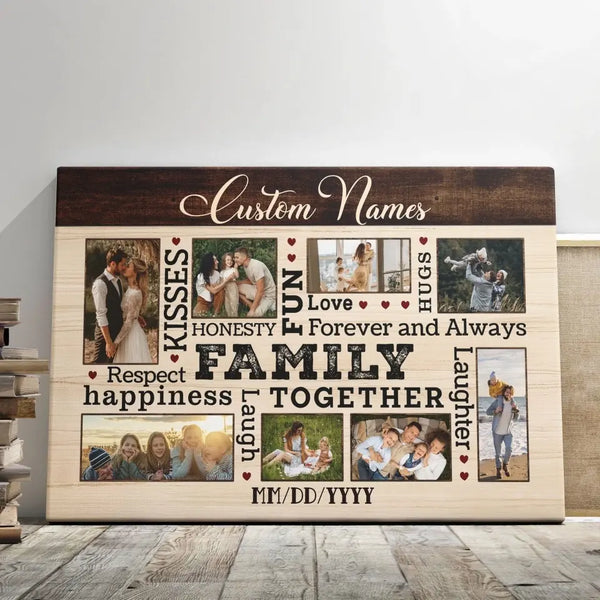 Personalized Canvas Prints Custom Photo, Best Gift For Family, Family Lover Dem Canvas