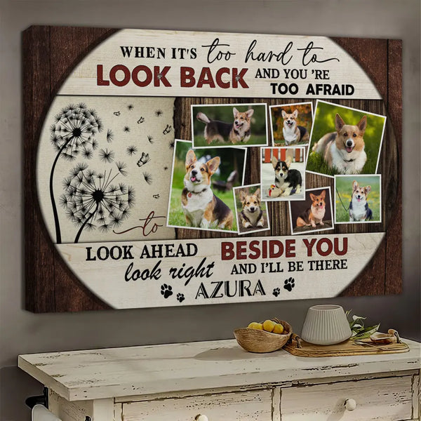 Personalized Canvas Prints, Custom Photo, Memorial Sayings For Loss Of Pet, Personalized Pet Remembrance Photos Wall Decor Dem Canvas