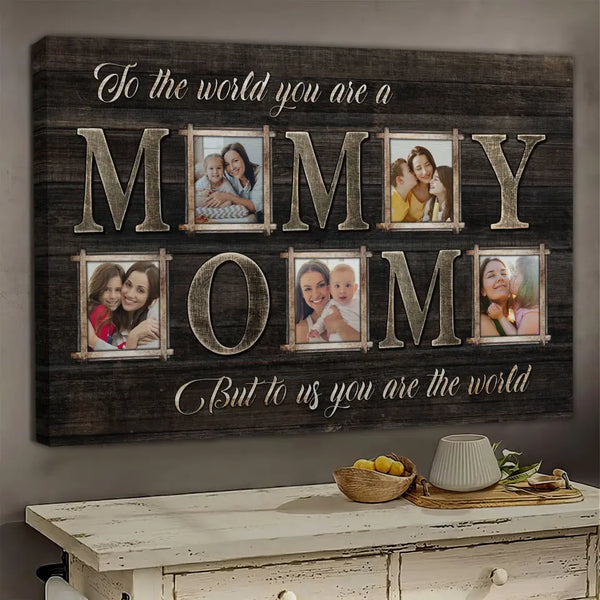 Personalized Photo Canvas Prints, Custom Photo, Best Christmas Gift For Mom, Mom Gift Canvas Print Dem Canvas