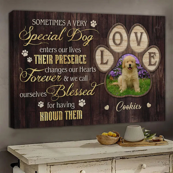 Personalized Canvas Prints, Custom Photo, Gifts for Pet Lovers, Pet Gift, Dog Gift, You Were My Favorite Hello Dem Canvas