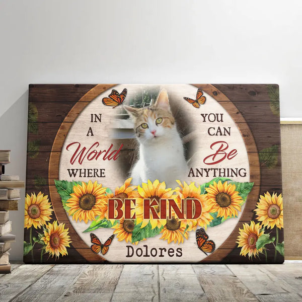 Personalized Canvas Prints, Custom Photo, Sympathy Gifts, Remembrance Gifts, Loss Pet Memorial, Bereavement Tribute Gift for Loss Of Cat Dem Canvas