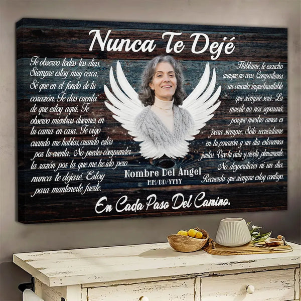 Lienzo Personalizado, Foto Personalizada, Regalos Conmemorativos, Nunca Te Dejé Dem Canvas