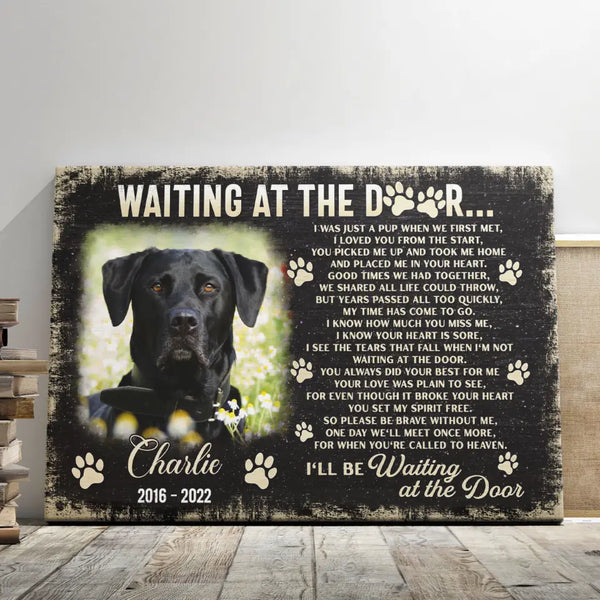 Personalized Photo Canvas Prints, Custom Photo, Pet Loss Gifts, Memorial Gifts, Gifts To Remember A Pet, Dog Memorial, Dog Remembrance Dem Canvas