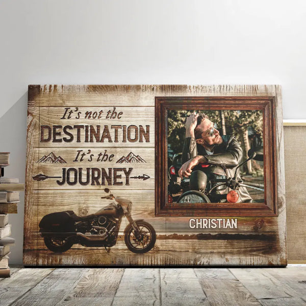 Custom Father's Day Gifts - Personalized Canvas Prints - It's Not The Destination, It's The Journey