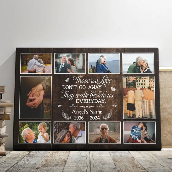 Memorial Canvas Prints - Personalized Canvas Prints - Memorial Gift For Loss Of Loved One, Always On My Mind Forever In My Heart