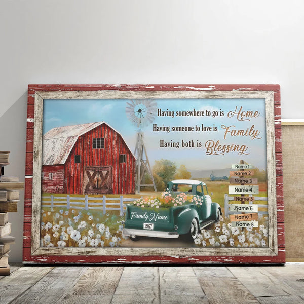 Family Canvas Wall Art - Personalized Canvas Prints - 
Street Signs, Farm Wall Art, Family Names Signs, Beautiful Family Gifts