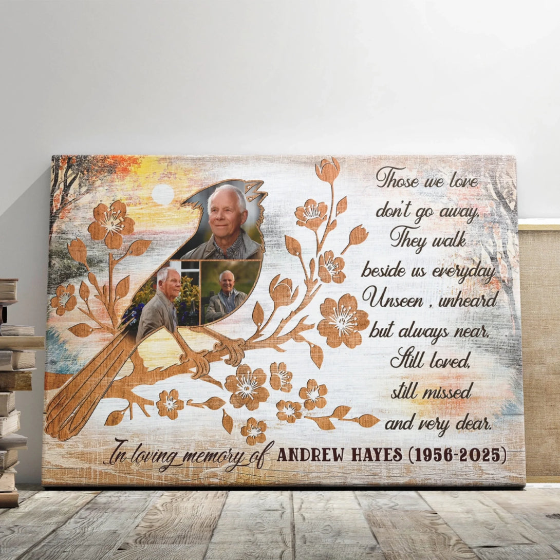 Memorial Personalized Canvas Prints - Custom Photo & Text - 5 Sizes ...