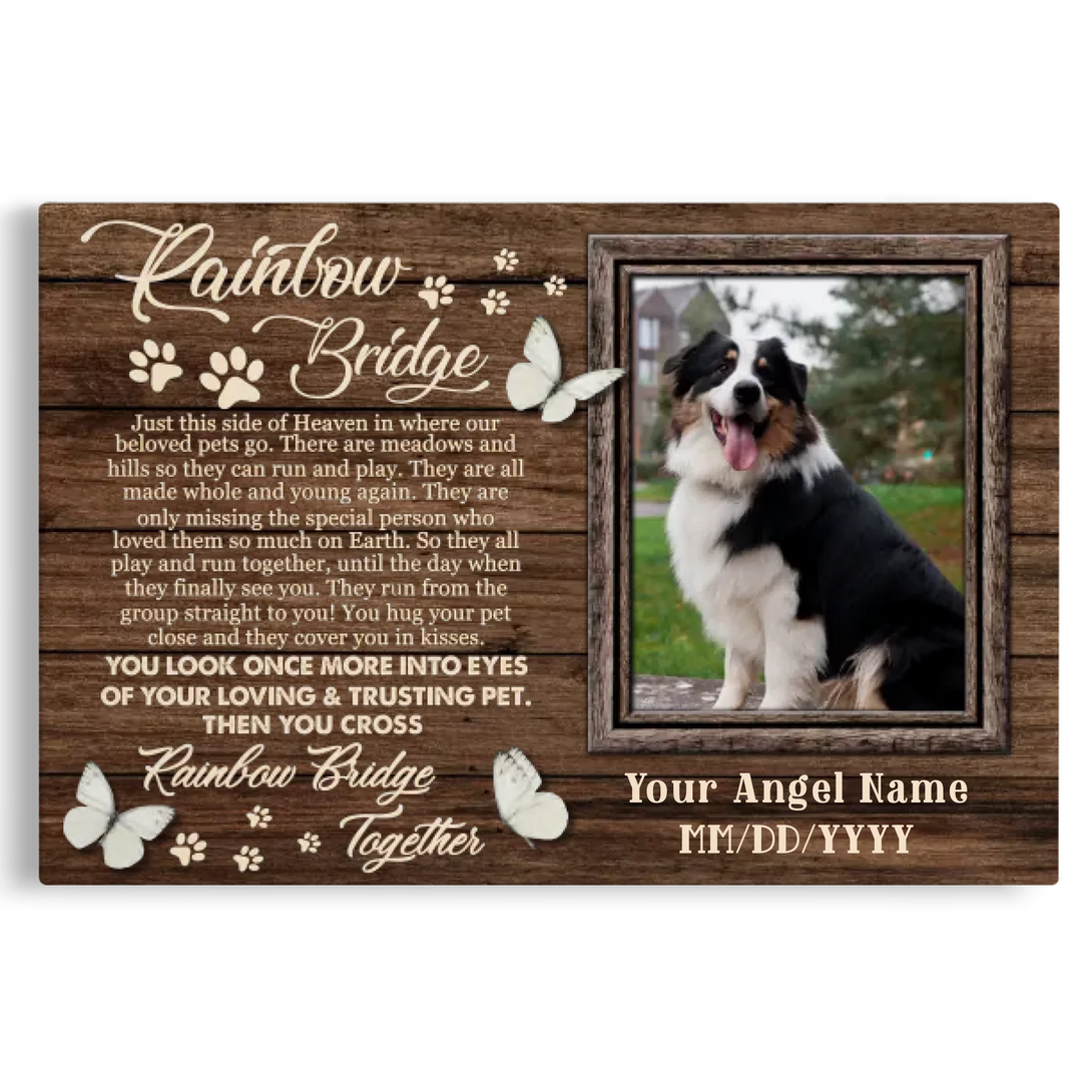Personalized Photo Canvas Prints, Dog Loss Gifts, Pet Memorial Gifts ...