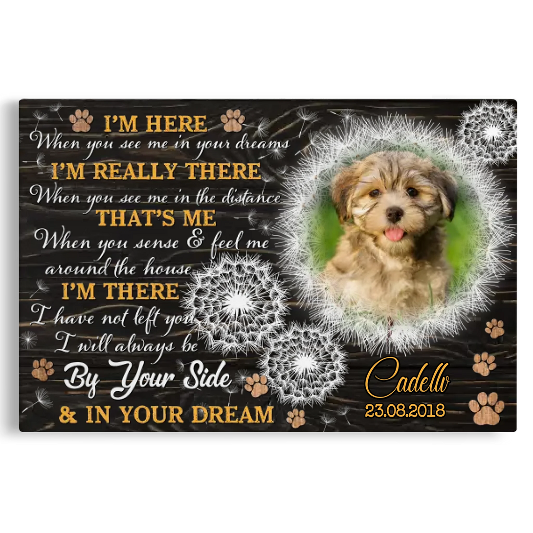 Personalized Canvas Prints, Custom Photo, Dog Memorial, Pet Gift, Pass ...